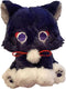 9'' Cat Plush Anime Scaramouche Wanderer Cat Stuffed Animal - Cute Soft Plushie Gift for Kids Xmas