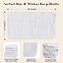 Jeans Squad 10 Pack 100% 20''x10'' 6-Layer (10, Organic Cotton Muslin Burp Cloths Cotton Muslin Cloths Large Extra Soft