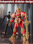Gearblox Dummy T13 Lich Glacier Armor Knight Action Figure Toy, Multi-Jointed Movable Medieval Articulated Robot