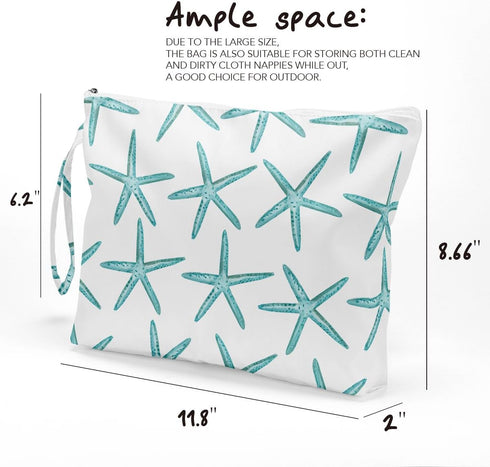 Makeup Bag, Wet Dry Bag, Toiletry Bag, Large Capacity Waterproof Cosmetic Bag, Zipper Pouch for Women, Girls, Mom,