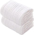 MUKIN Baby Bath Towels, Super Soft Cotton Receiving Blanket, 2Pack Swaddle Blanket for Newborns (White+White)