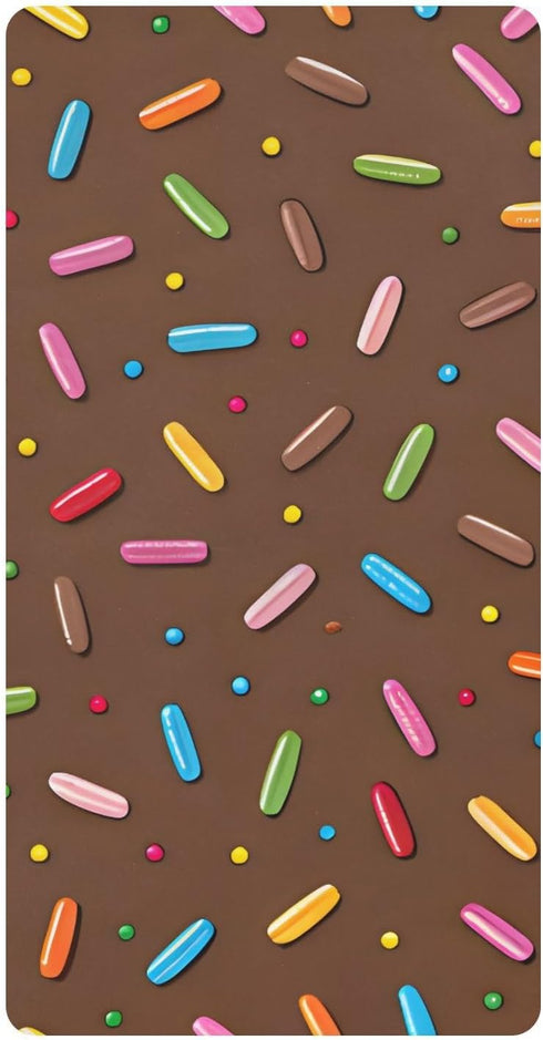 CZXW Colorful Sprinkles Chocolate Crib Sheets Fitted 52" x 28" Natural Cotton Soft