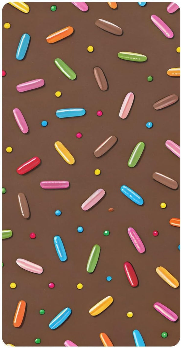 CZXW Colorful Sprinkles Chocolate Crib Sheets Fitted 52" x 28" Natural Cotton Soft