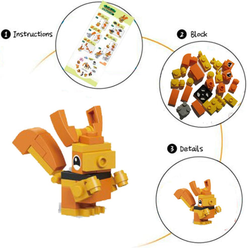 Animals Building Blocks for Kids, 12 in 1 Animal Party Favors, Goodie Bag Fillers, Birthday Prizes