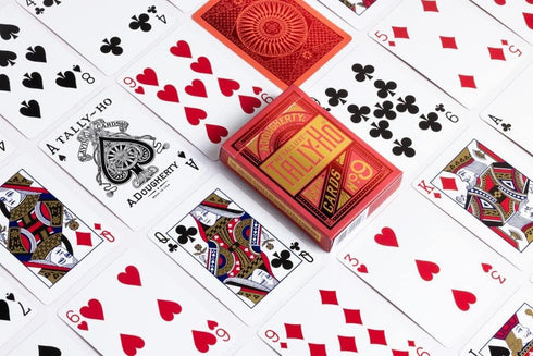 Tally-Ho MetalLuxe Playing Cards - Red