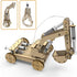 Mini Tudou 3D Wooden Construction Excavator Vehicle Toys Set - STEM Science Kit for Kids