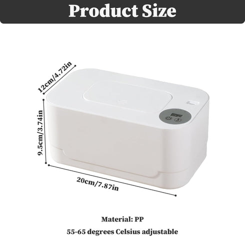 KUYYFDS 55 65 Wipe Warmer for Babies Thermostat Diaper Wipe Warmer - Adjustable Wipes Warmer with Light USB Heating Wet