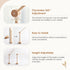 HI BABY MONMENT Crib Mobile Arm - Rotating Baby Mobile Hanger, Natural Beech Wood, Mobile Stand for Crib Nursery Decor