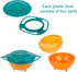 Berry President Magic Bowl, 360 Degree Rotation Spill Resistant Gyro Bowl with Lid for Toddler Kids (Green)