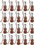 LUOZZY 40 Pcs Miniature Violin Model - Tiny Violin Musical Instrument for Dollhouse Mini Furniture Decoration