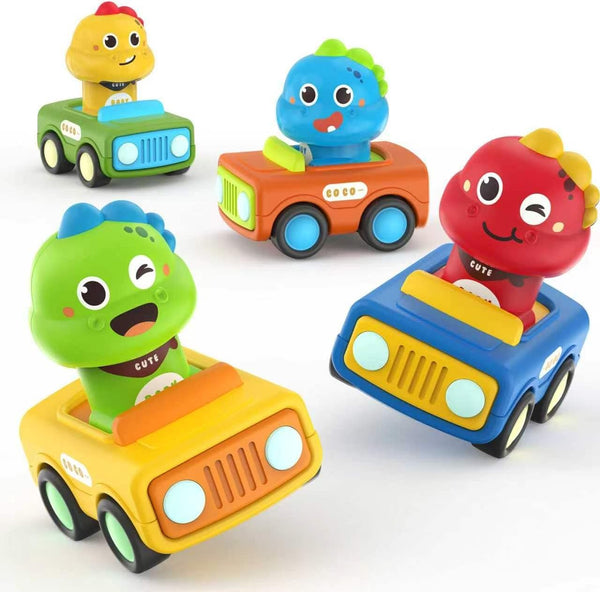 MOONTOY Car Toys for 1+ Year Old First Birthday Gifts for Boys,Press