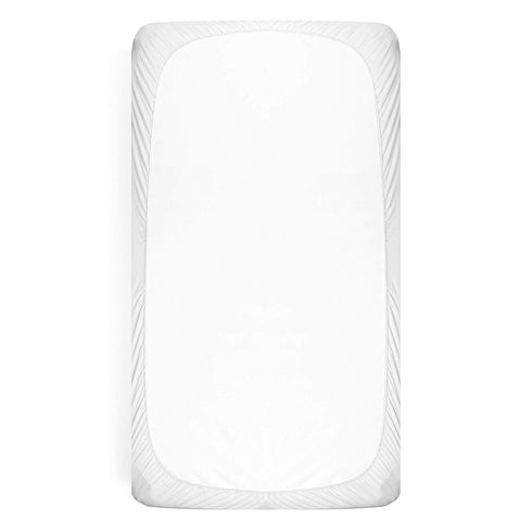 100% (52"x 28"x 8") Organic Bamboo from Viscose Fitted Crib Mattress Protector Pad by Baby&Brooke Waterproof