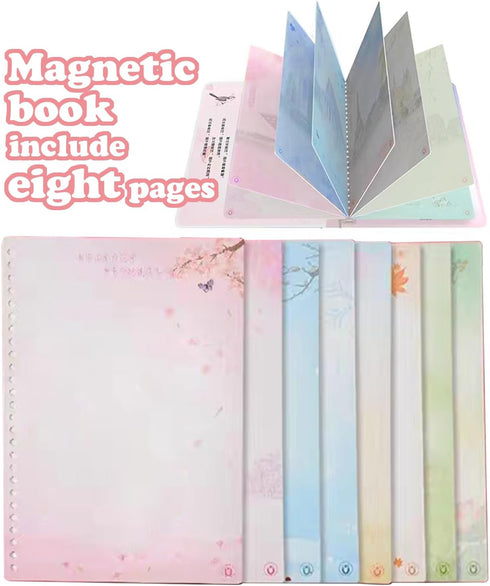 Magnetic Collecting Book Gift for 3+ Year Old Girls, Paired with Magnetic Paper Doll (Book Only, No Accessories)