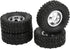 Hub Wheel Rims with Soft Rubber Tires, 4WD Aluminum Alloy Wheel Hub for WPL C14 C24 B14 B24 B16 B36 RC Car