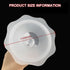 HYROOY 102MM Upgraddes Silicone Breast Pumps Flange Cushions Comfortable Massage Pad Breastfeeding for Nursing Mother
