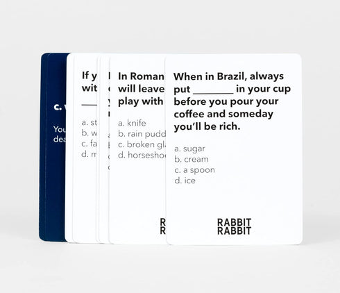 Rabbit Rabbit - A Game of Superstitions, Card Game