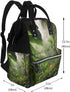 DWVTSLH Backpack Mummy Backpack Tropical Rainforest Jungle Scene Diaper Bag Multifunction Nappy Bags Waterproof Large