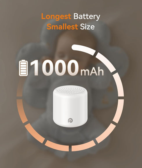 16 Dreamegg Portable Travel White Noise Machine for Sleep, Features Powerful Battery, Egg-Sized, Nature Sounds, Timer