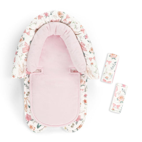 GFU Baby Car Seat Head Support for Newborn, 2 in 1 Infant