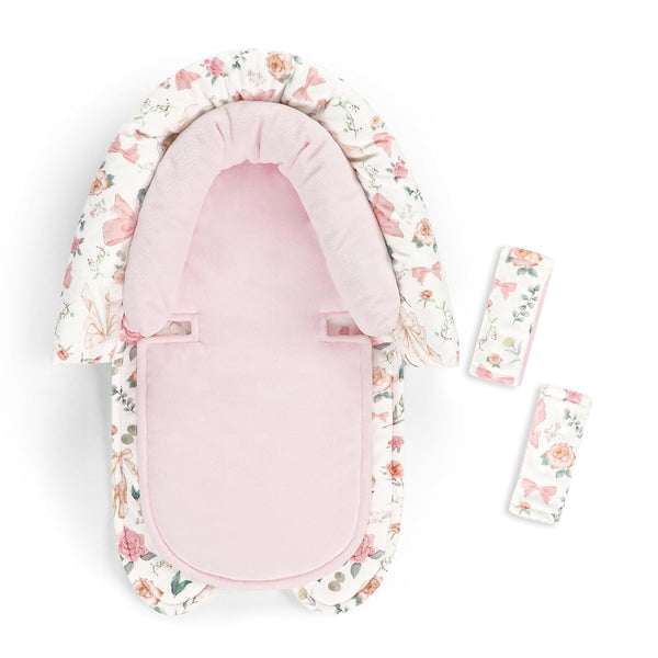 GFU Baby Car Seat Head Support for Newborn, 2 in 1 Infant