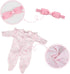 16-18 inch 2pcs Set CARANOVO Realistic Reborn Baby Doll Clothes Pink Outfits Clothing Accessories Suitable for Reborn