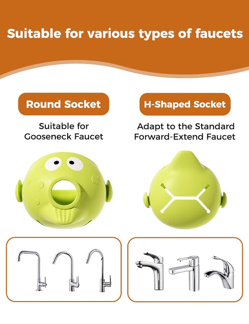 BOVELLA (2 Pack) Faucet Extender for Toddlers, Silicone Sink Extender for Toddlers Faucet Extender for Kids, Suitable