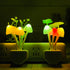 Smart Dusk to Dawn Sensor LED Night Light, 0.6W Multi-Color Changing Plug-in Mushroom Lamp for Nursery