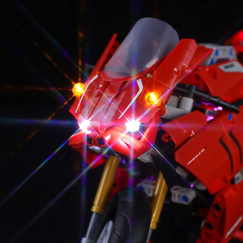 BRIKSMAX LED Lighting Kit for Ducati Panigale V4 R, Compatible with Lego 42107 Model, Lego Set Not Included