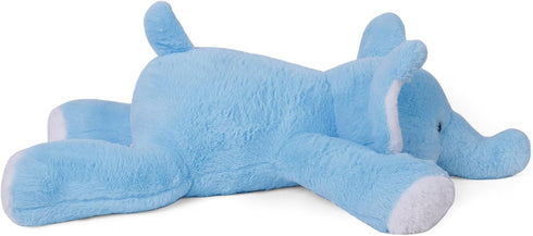 5 lbs 27" Weighted Elephant Stuffed Animal, Giant Blue Plush Pillow for Kids and Adults