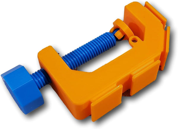 1/64 Scale Track C Clamp Mount by SpeedFreakCNC, Compatible with Hot Wheels & Matchbox Track Sets