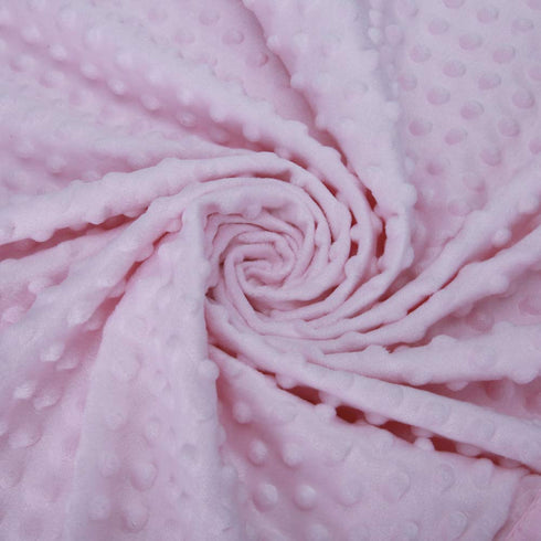 Pro Goleem Baby Soft Minky Dot Blanket with Silky Satin Backing for Girls (Pink, 30’’ x 40’’)
