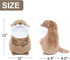12 inches WEIGEDU Otter Stuffed Animals Sleeping Plush Toys with Embroidered Eyes for Boy Girl Kids Birthday Christmas