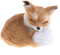 GUDVES Squatting Brown Fox Toy Model, Simulation Fox Home Decoration with Static Action Figures