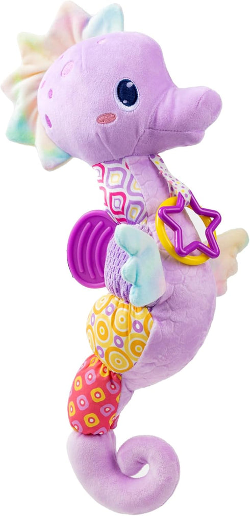 0 3 6 12 LIGHTDESIRE Baby Toys Musical Seahorse,Infant Stuffed Animals Toy with Crinkle & Rattles,Soft Sensory Toy