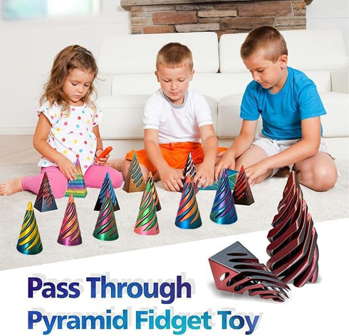 ajitxalr 6 Packs Valentines Day Gift for Kids Impossible Cone,Impossible Cones passthrough Impossible Pyramid
