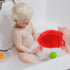 FRCOLOR Baby Head Scrubber Soft Silicone Baby Bath Scalp Brush Massage Flower Shape Cap Essential for Dry Brush Skin