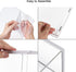2 (12.4x7x8.6in) Dezzer Acrylic Display Case Stand with Ladder Shelves, Clear Dustproof Protection Storage Display Box