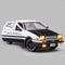 1/24 Diecast Cars Initial D Toyota Trueno AE86 Car Model, Sports Car Toys for Kids and Adults, Pull Back Vehicles