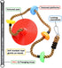 Climbing Rope Tree Swing with Platforms, Disc Swing Seat Set for Kids Outdoor Playground