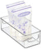 mDesign Small Plastic Nursery Storage Container Bins with Handles, Organizer for Baby Food, Bibs, Formula