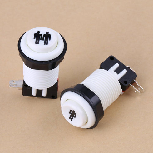 Arcade Button, 1P 2P Player Push Button DIY Kit for Arcade Joystick Games.