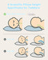 Pillow,13X18 Babebay Toddler Soft Toddler Pillows for Sleeping, Machine Washable Kids Pillow with Cotton Pillowcase