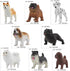 DINOBROS Dog Figurines Playset 8PCS Realistic Detailed Plastic Puppy Figures for Kids Cake Topper