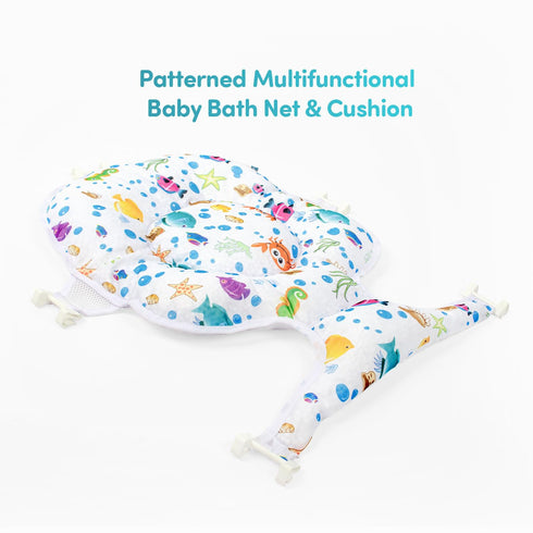 Generic 5 2 (1 Pack) Multifunctional Baby Bath Net With Cushion - Adjustable, Point Seat Support, Bath Sling, Newborn