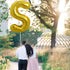 TONIFUL 40 Inch Large Gold Letter S Balloons, Helium-Filled Mylar Big Balloons for Birthday & Anniversary Celebrations