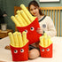 12inch Hamburger Plush Pillow, Funny Soft Food Stuffed Animal Toy for Kids Adults Gift Home Decor (French Fries)