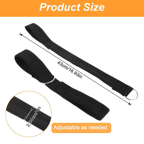 Xinjoduz Non-Slip Stroller Handle Straps for Bags, Universal Adjustable Stroller D Ring Clips and Hooks, Heavy-Duty