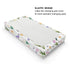 Watercolor Tulips Bees Butterflies Changing Pad Covers, Boho Spring Floral Sheets for Baby Girl, 32''x16''