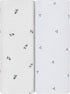 100% 2 Pack Set, 28 52 Ely's & Co. Patent Pending Waterproof Crib Sheets, Cotton with Waterproof Lining - Built