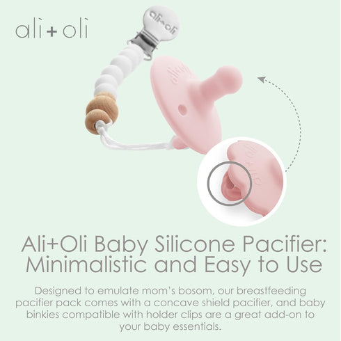 Set Complete Pacifier with Green Silicone Case & Clips